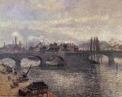 卡米耶 毕沙罗 : The Corneille Bridge, Rouen, Morning Effect